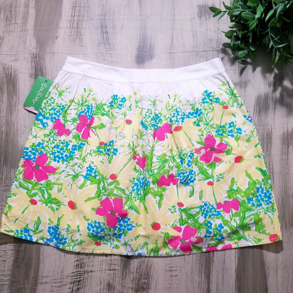NWT Lilly Pulitzer Floral Skirt (6)